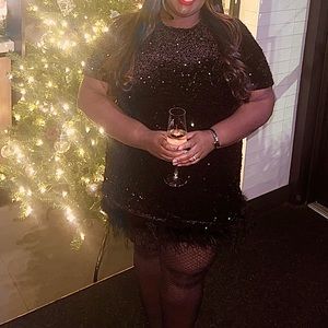 Sequin Fashion Nova dress. Worn once in perfect condition